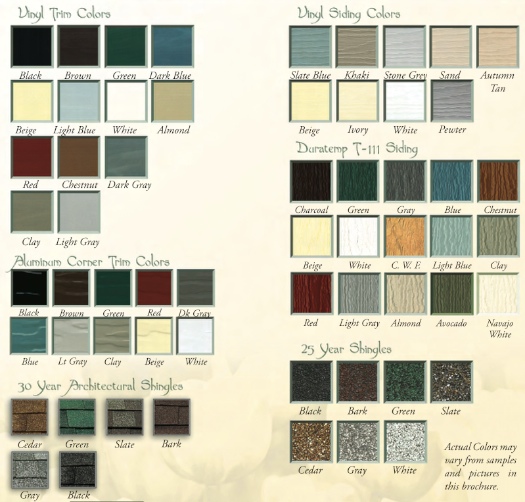 Huge Selection of Colors and Trim Options